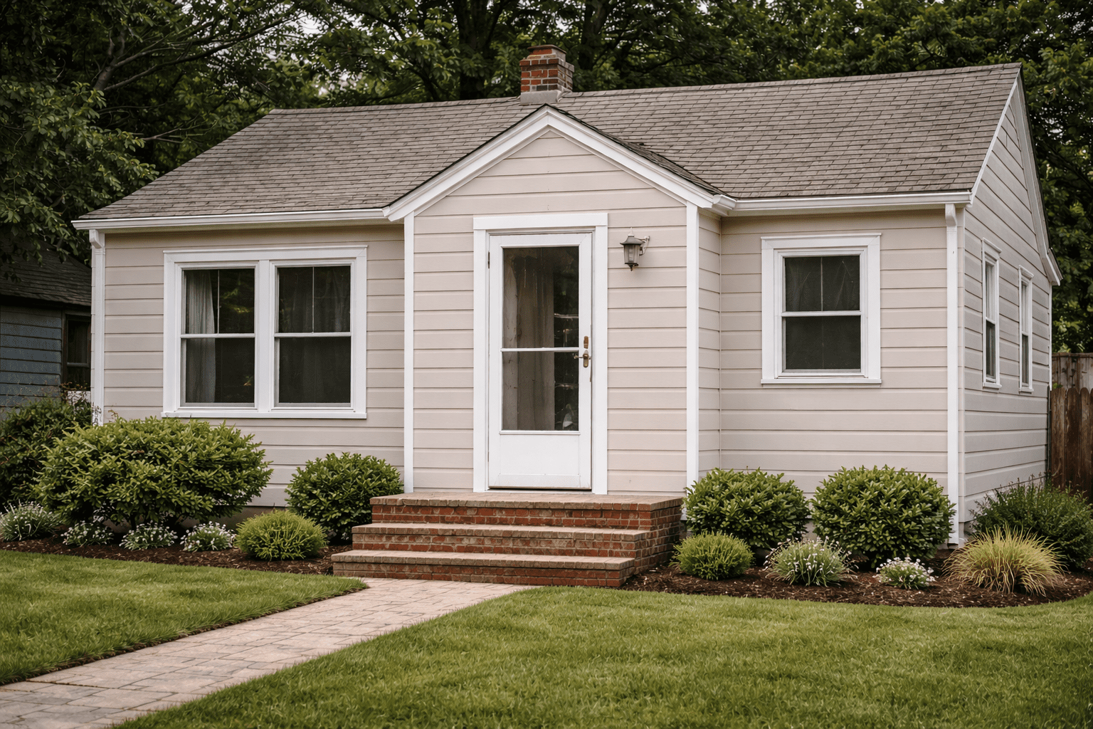 Exterior house repainting and touch-ups